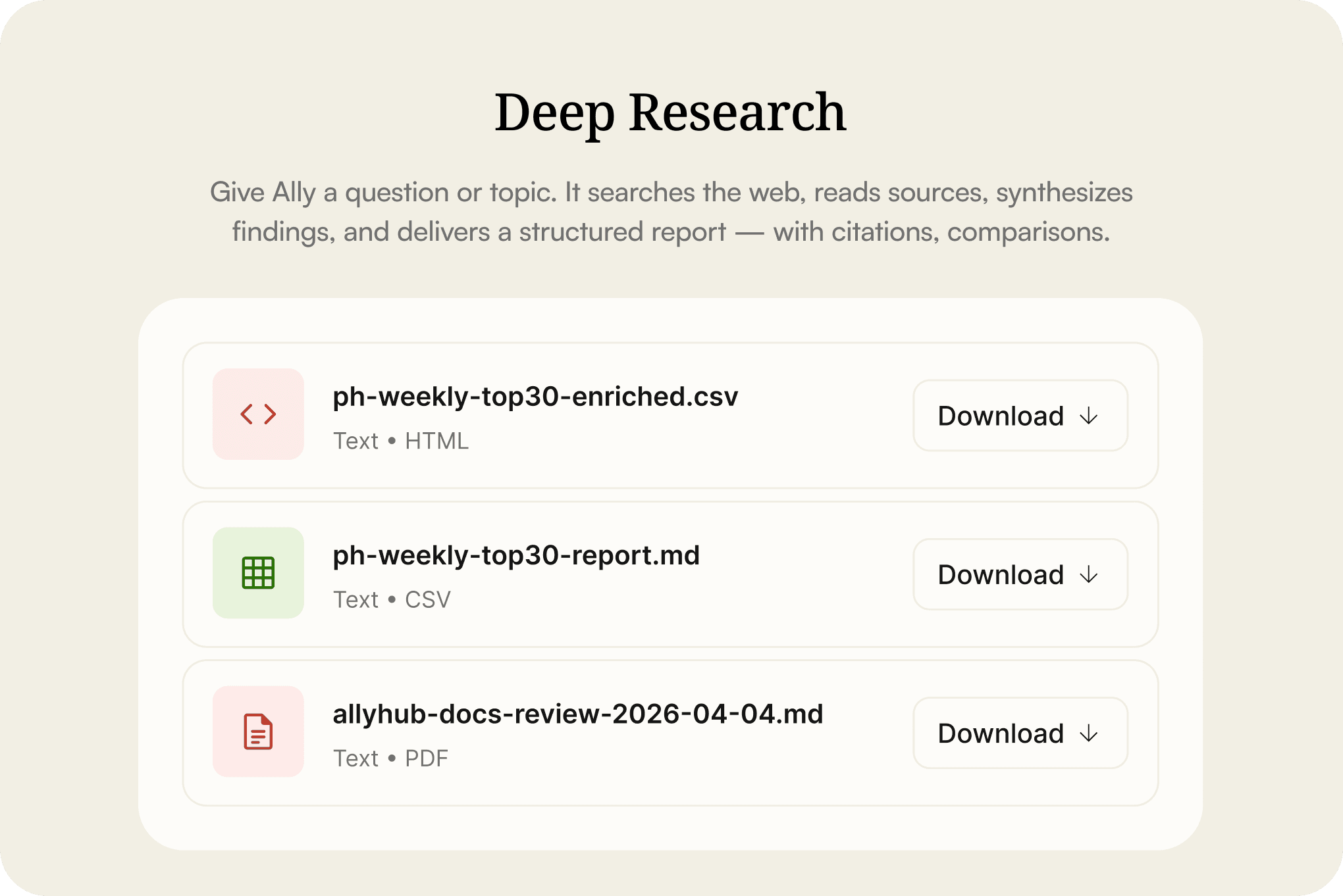 Deep Research