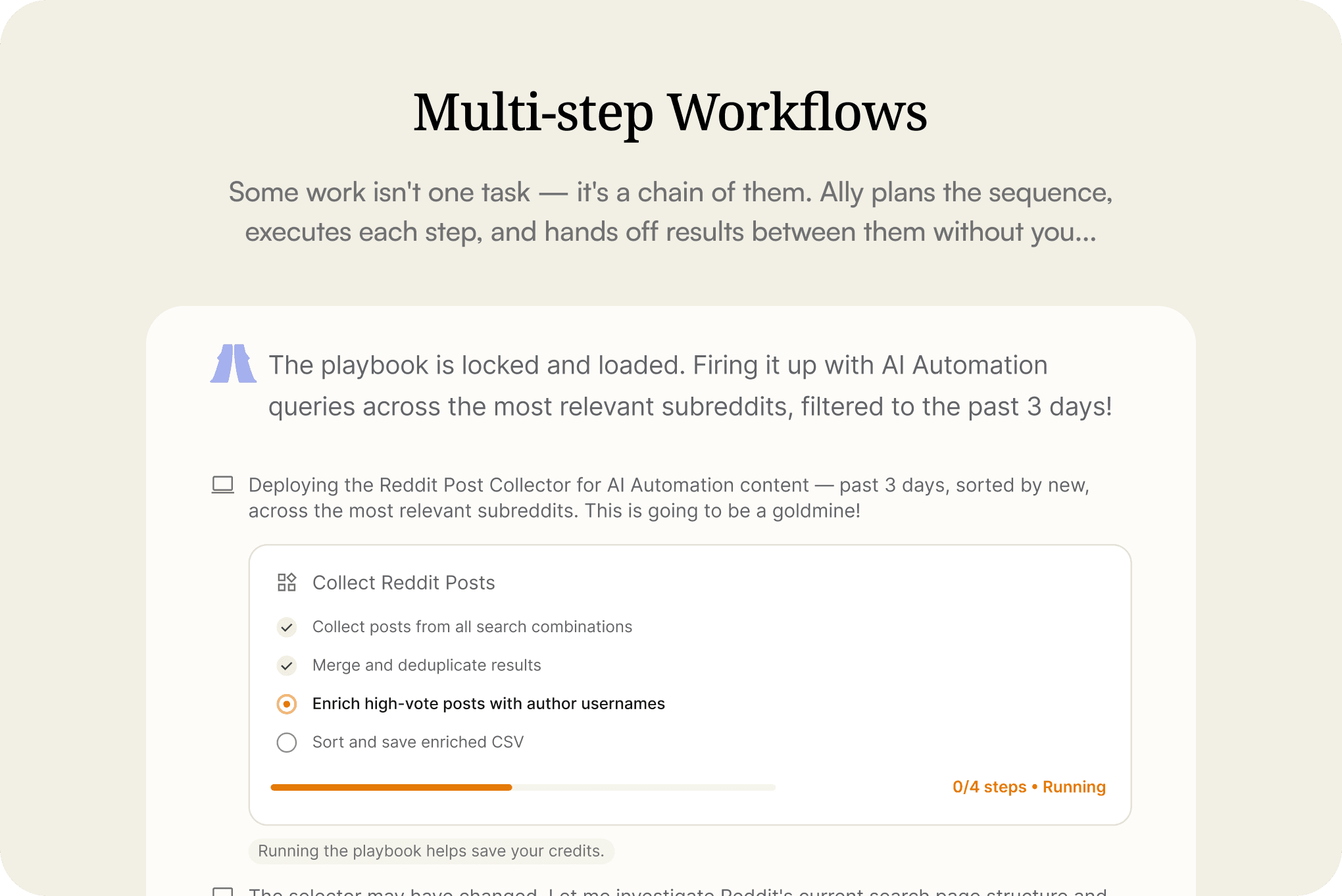 Multi-step Workflows